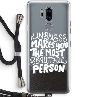 The prettiest: LG G7 Thinq Transparant Hoesje met koord