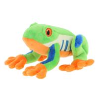 Keel Toys pluche Boomkikker knuffeldier - multi kleuren - zittend - 15 cm - thumbnail