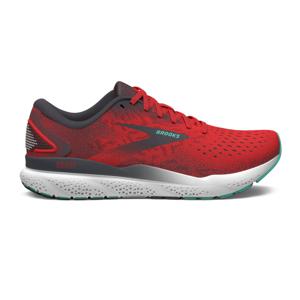 Brooks Ghost 16 hardloopschoenen rood/zwart/wit heren 45