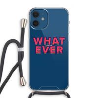 Whatever: iPhone 12 Transparant Hoesje met koord
