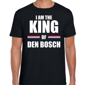 Zwart I am the King of Den Bosch t-shirt - Koningsdag shirt voor heren