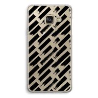 Zwarte vegen: Samsung A3 (2017) Transparant Hoesje Zwarte vegen: Samsung A3 (2017) Transparant Hoesje