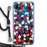 Colored Giraffe: Huawei P20 Lite Transparant Hoesje met koord