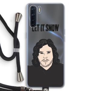 Let It Snow: Oppo A91 Transparant Hoesje met koord