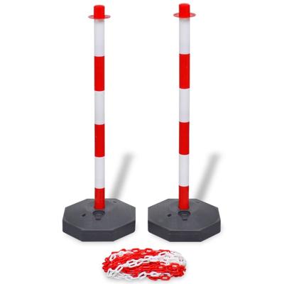 VidaXL Kettingpalenset met kunststof ketting 10 m
