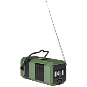 Imperial DABMAN OR 3 Outdoorradio DAB+, VHF (FM), FM Handslinger, Zonnepaneel, Spatwaterbestendig, Stofvast, Zaklamp Groen, Zwart