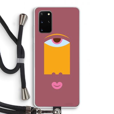 Mono V: Samsung Galaxy S20 Plus Transparant Hoesje met koord