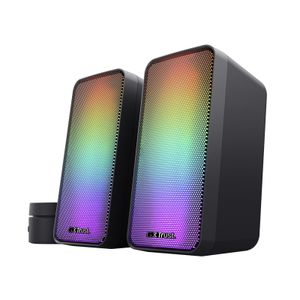 Trust GXT 611 WEZZ ILLUMINATED 2.0 RGB Speaker set pc-luidspreker RGB leds