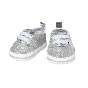 Heless Poppensneakers glitter zilver, 38-45 cm