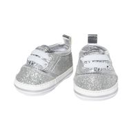 Heless Poppensneakers Glitter Zilver, 38-45 cm