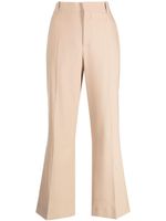 Chloé pantalon évasé à coupe courte - Marron