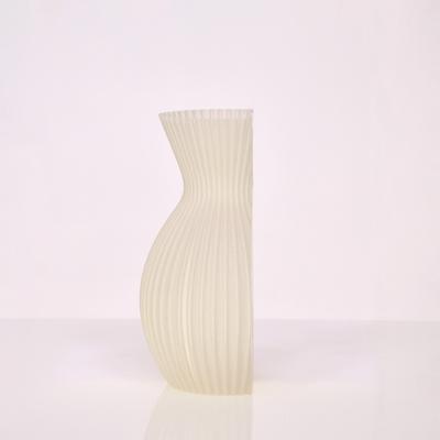Lily 3D wandvaas 20x13x8cm Wit