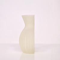 Lily 3D wandvaas 20x13x8cm Wit