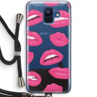 Bite my lip: Samsung Galaxy A6 (2018) Transparant Hoesje met koord