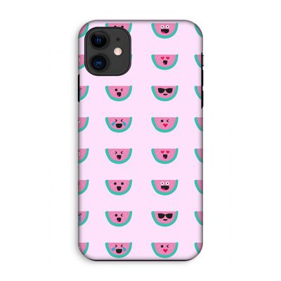 Smiley watermeloenprint: iPhone 11 Tough Case