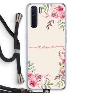 Rozen: Oppo A91 Transparant Hoesje met koord