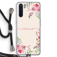Rozen: Oppo A91 Transparant Hoesje met koord