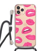 Bite my lip: iPhone 11 Pro Max Transparant Hoesje met koord