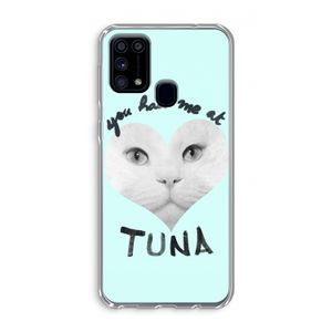 You had me at tuna: Samsung Galaxy M31 Transparant Hoesje