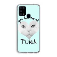 You had me at tuna: Samsung Galaxy M31 Transparant Hoesje