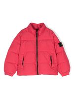 Stone Island Junior compass-motif padded jacket - Rose - thumbnail