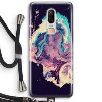 Cosmic Silence: OnePlus 6 Transparant Hoesje met koord