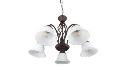 Trio KroonluchterRustica 60cm 5-lichts roestbruin - 101000524