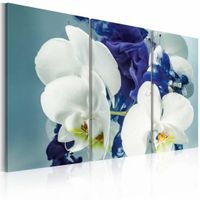 Schilderij - Hersenschim orchideeën , 3 luik - thumbnail