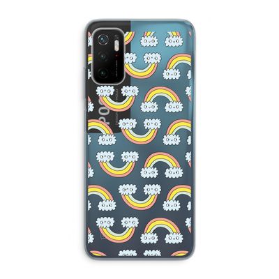 Regenboog: Xiaomi Poco M3 Pro 5G Transparant Hoesje