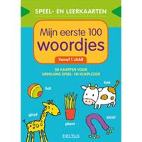 Deltas speelen leerkaarten mijn eerste 100 woordjes