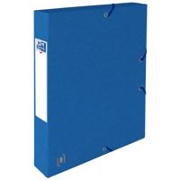 Elastobox oxford top file+ a4 40mm blauw | 9 stuks