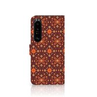 Sony Xperia 1 IV Telefoon Hoesje Batik Brown - thumbnail