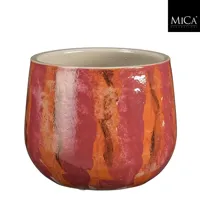 Nigel pot rond d.roze - h15xd17cm Nigel pot rond d.roze - h15xd17cm