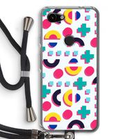 8-bit N°2: Pixel 3a Transparant Hoesje met koord
