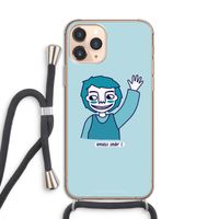 Zwaai: iPhone 11 Pro Transparant Hoesje met koord