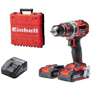 Einhell Professional TP-CD 18/50 Li-i BL (2x2,0Ah) Accu-klopboor/schroefmachine 2 snelheden Incl. accu, Incl. lader, Incl. koffer