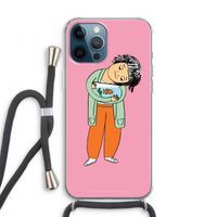 Visknuffel: iPhone 12 Pro Transparant Hoesje met koord