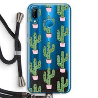 Cactus Lover: Huawei P20 Lite Transparant Hoesje met koord