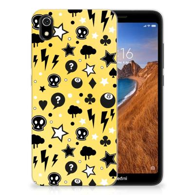 Silicone Back Case Xiaomi Redmi 7A Punk Geel Silicone Back Case Xiaomi Redmi 7A Punk Geel