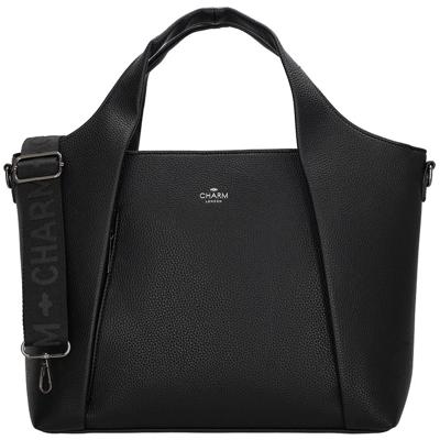 Charm London Handtas/Schoudertas Mulberry Street Zwart