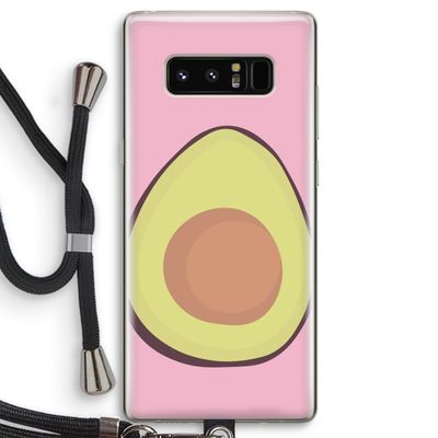 Avocado: Samsung Galaxy Note 8 Transparant Hoesje met koord