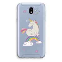 Regenboog eenhoorn: Samsung Galaxy J5 (2017) Transparant Hoesje