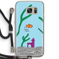 Aquarium: Samsung Galaxy S7 Transparant Hoesje met koord