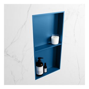 Wandnis Solid Surface Easy | In- en opbouw | 30x60x8 cm | 2 vakken | Jeans