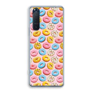 Pink donuts: Sony Xperia 5 II Transparant Hoesje