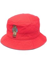 Polo Ralph Lauren bob en coton à logo Polo Bear - Rouge
