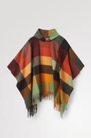 Poncho met capuchon en tartan - BROWN - U