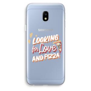 Pizza is the answer: Samsung Galaxy J3 (2017) Transparant Hoesje