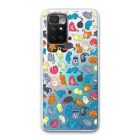 Kleurrijke katten: Xiaomi Redmi 10 Transparant Hoesje
