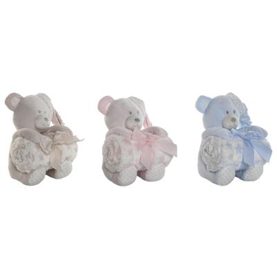 Geschenkset voor baby's Home ESPRIT Blauw Beige Roze Polyester (3 Stuks)